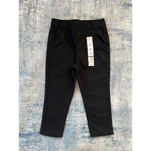 New! Jumping Beans Black Woven Ruffle Pocket Pant 2T